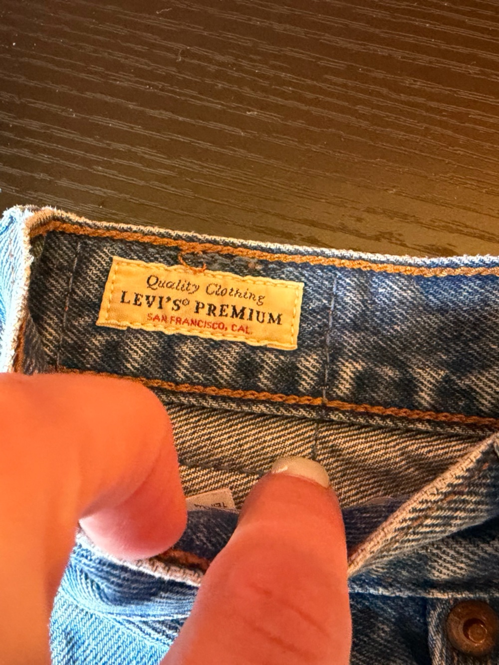 Levi's Distressed Light Blue 501 Denim Jean Shorts - Picture 7 of 8